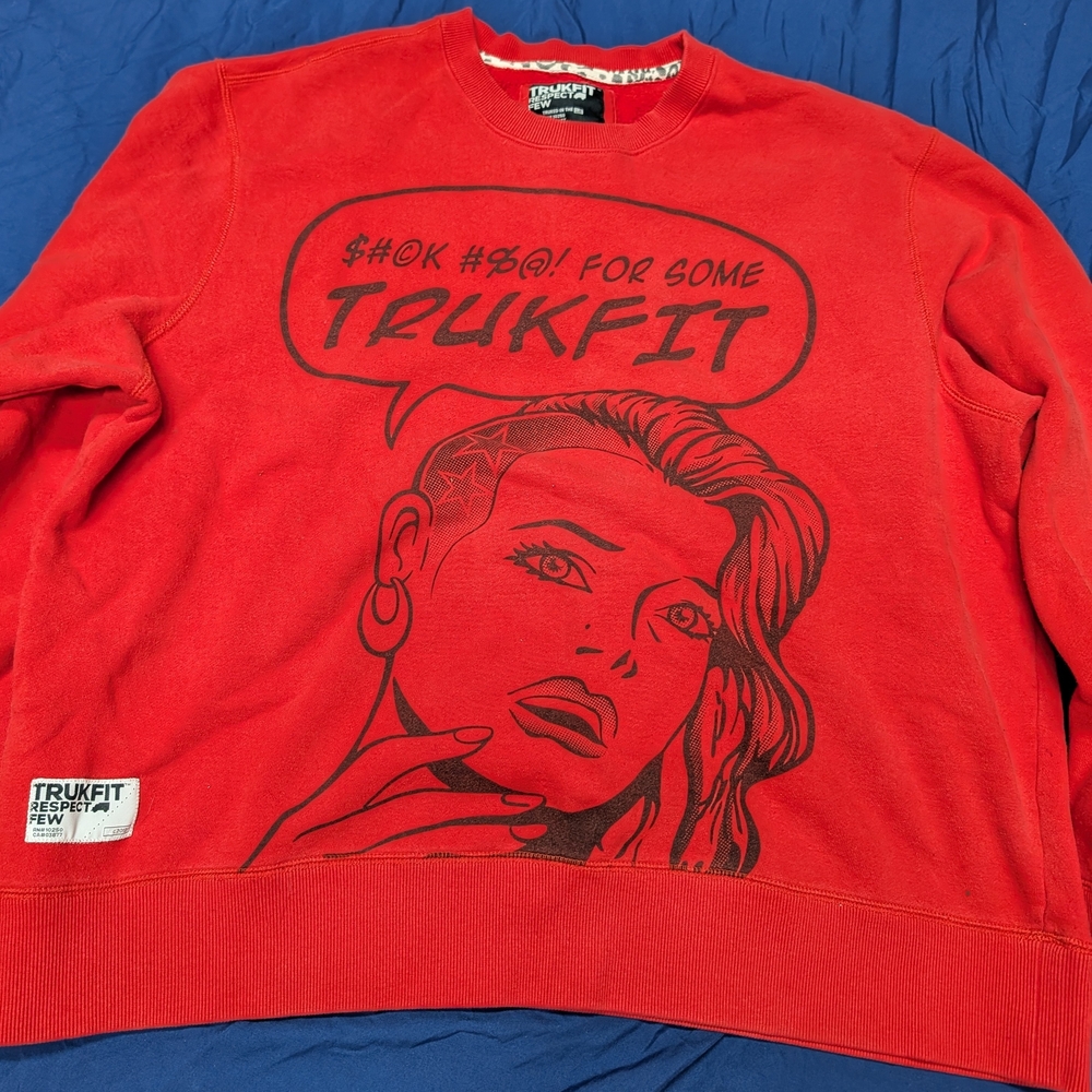 Trukfit Red Graphic Women's Sweater